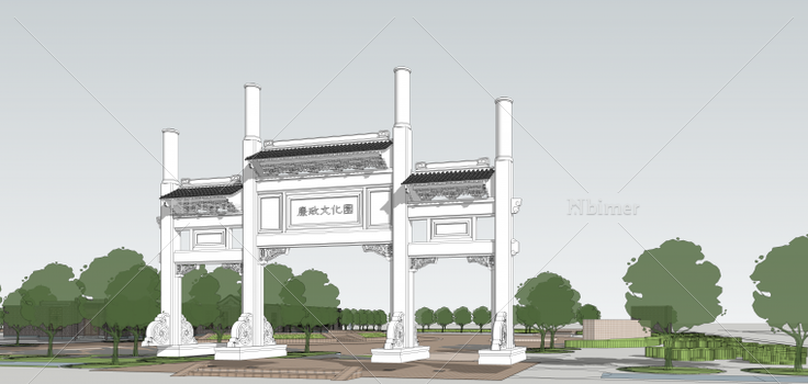 刚工作的时候弄得 古建筑廉政元设计方案带Sketc