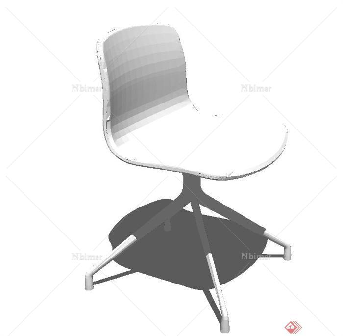 办公室内创意四角椅设计SU模型[原创]