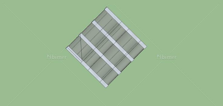 建筑构件-雨棚(70059)su模型下载