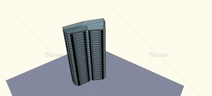 现代高层办公楼(78459)su模型下载