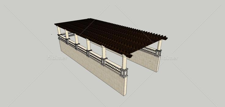 建筑构件-车库入口(78720)su模型下载