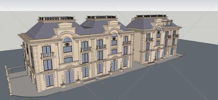 法式风格住宅(47882)su模型下载