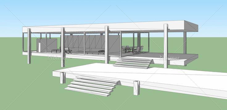 休闲建筑(33203)su模型下载