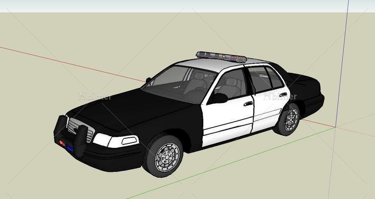福特警车(140018)su模型下载