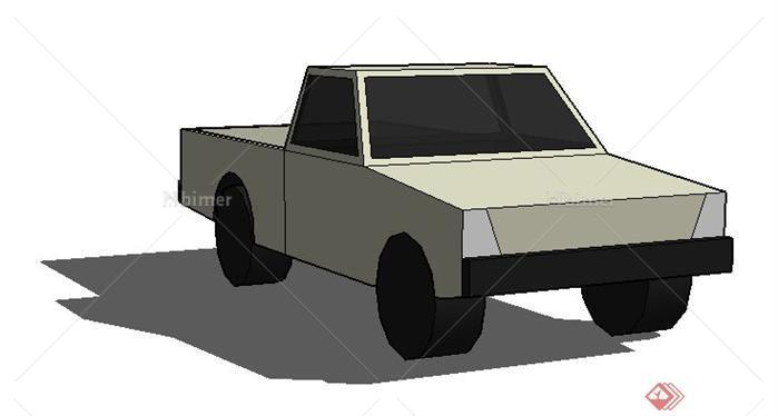 一个汽车SU素材模型