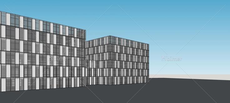 现代多层办公楼(82344)su模型下载