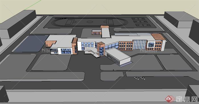 某学校建筑设计SU模型