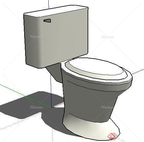 设计素材之厨卫设施马桶设计方案su模型