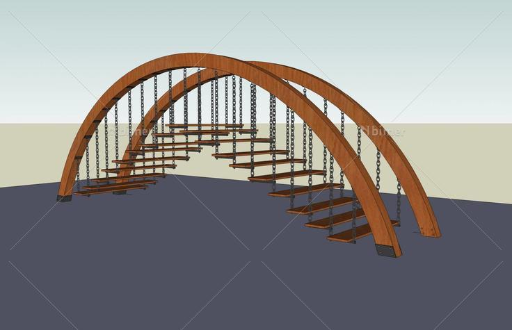 吊桥(49831)su模型下载