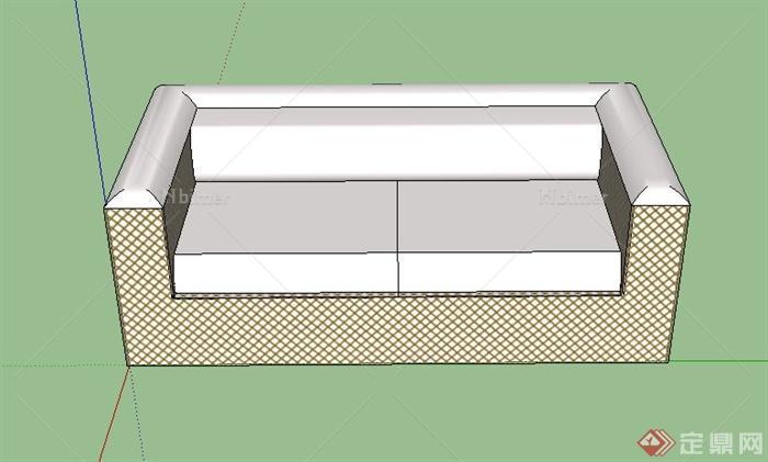 一张沙发设计SU模型