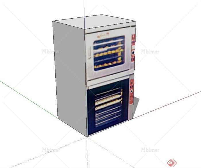 厨房烤箱电器设计su模型[原创]