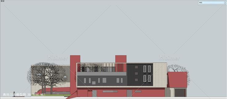 天府世家北侧幼儿园 中标方案su模型