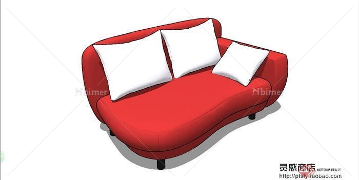 某现代风格沙发躺椅设计SU模型[原创]