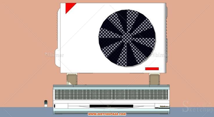 分享模型——挂式空调机全套