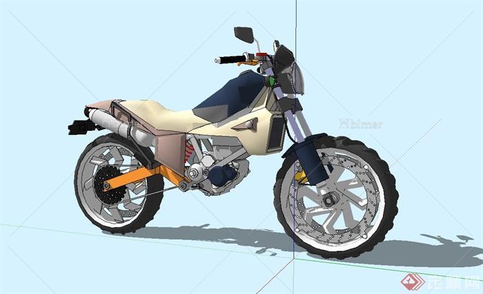 山地摩托车设计su模型