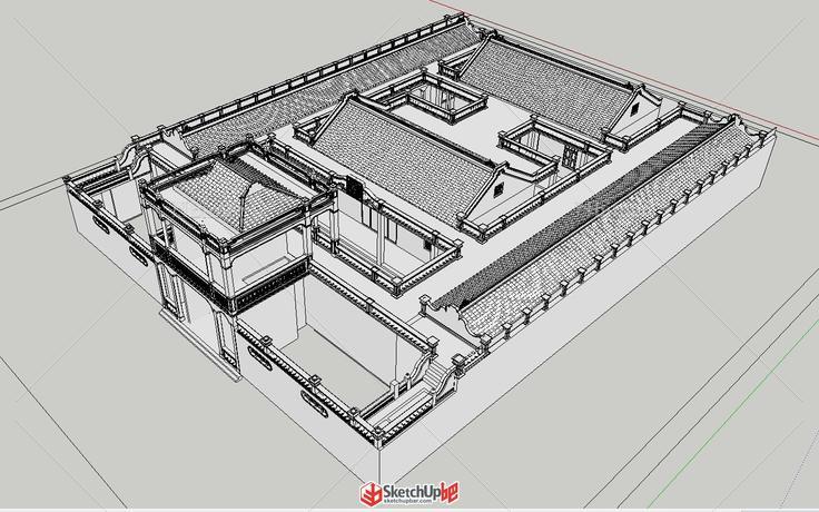 绝对原创的精细古建模型，给各位吧友分享下，施