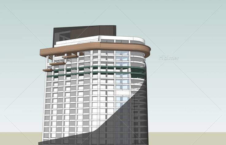 现代高层办公楼(38964)su模型下载