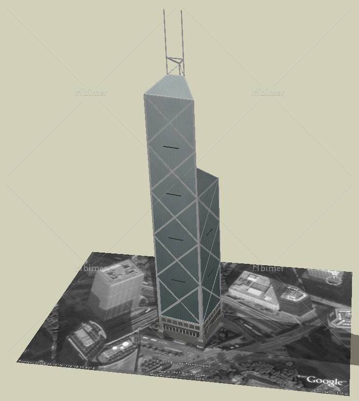 香港中银大厦平面图图片