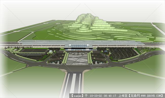 火车站广场 完整的cad细化方案+cad小品细节+细化