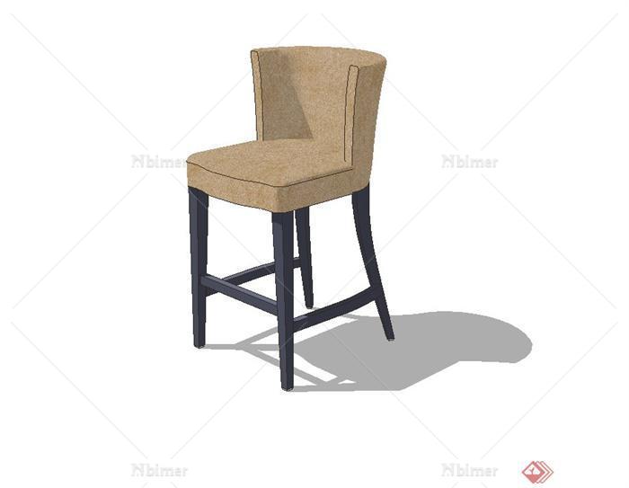 现代简约风格室内靠椅设计su模型