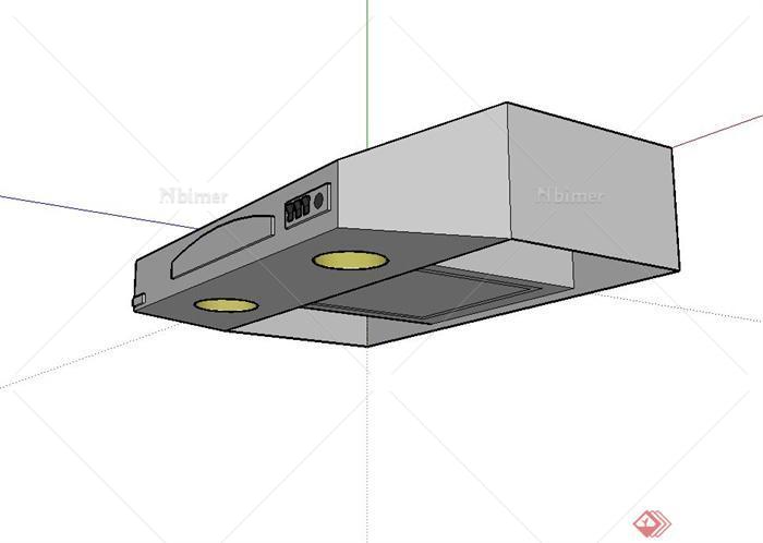 某厨房抽油烟机电器设计su模型[原创]
