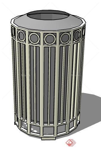 一个垃圾桶的设计SU模型素材