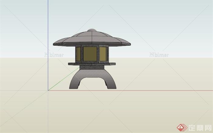 某庭院景观灯设计SU模型[原创]