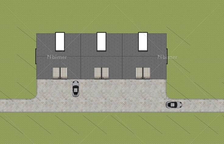 现代中式多层住宅楼(46398)su模型下载