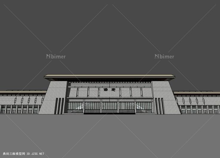 保定火车站su模型