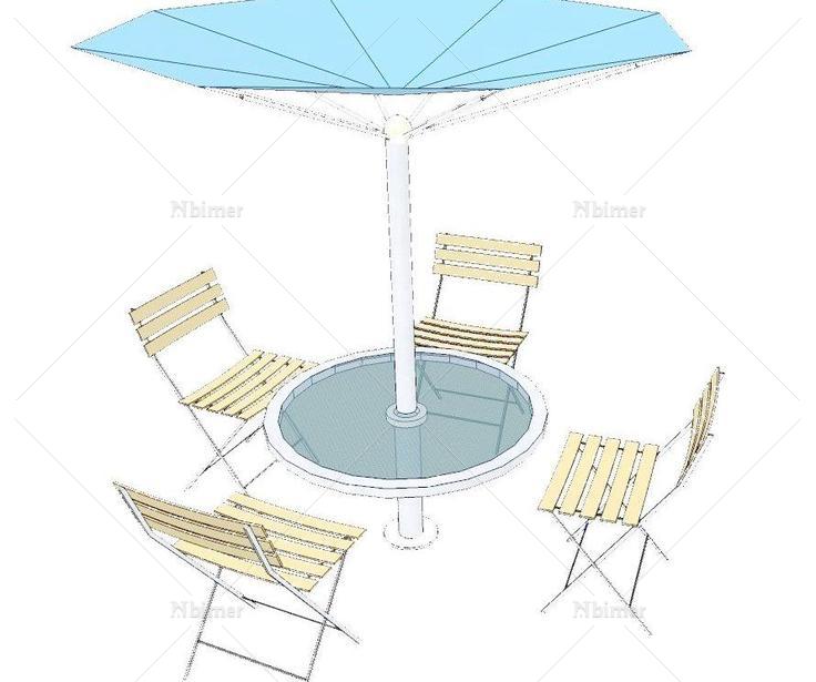一组座椅Sketchup模型室内设计免费下载