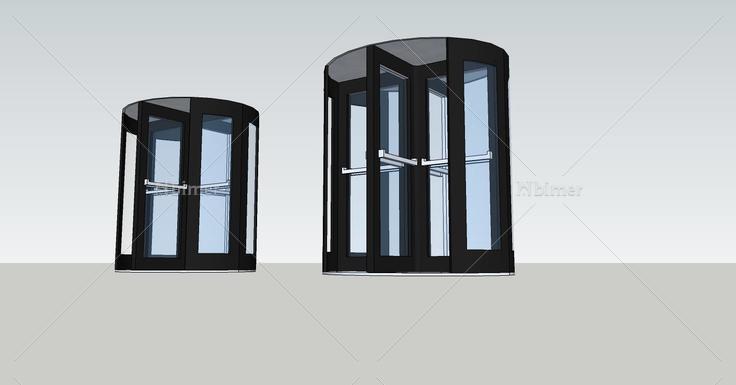 建筑构件-旋转门(72989)su模型下载