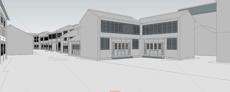 昆明市灵光街老建筑改造素模