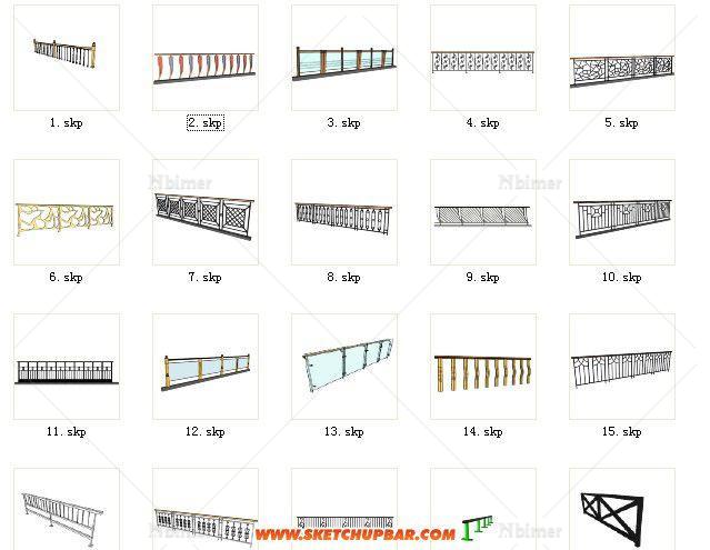 收集整理精美的各式栏杆