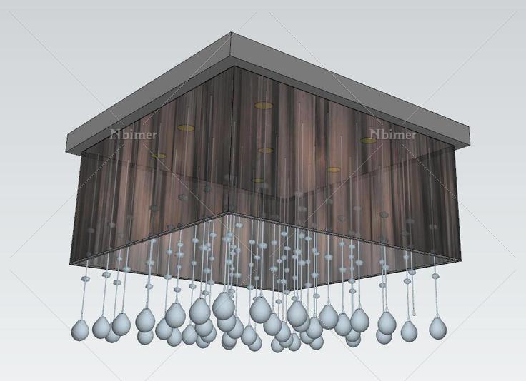 灯具系列-各式吊灯(82887)su模型下载