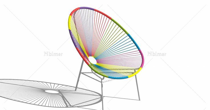 城市家俱-室外椅(76988)su模型下载