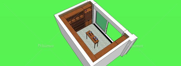 酒窖单空间(83573)su模型下载