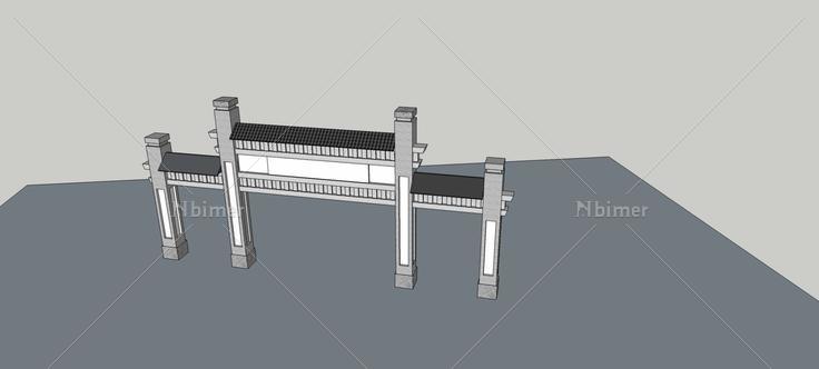 牌坊(76475)su模型下载