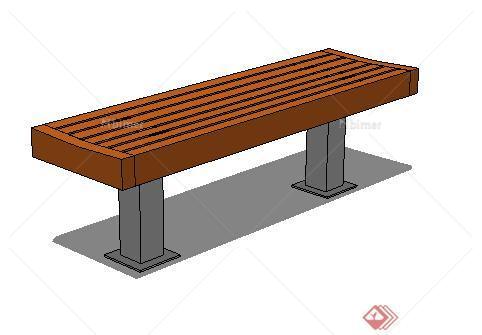 园林景观之现代风格坐凳设计su模型2