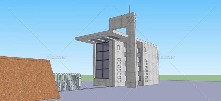 现代风格保安室(46320)su模型下载