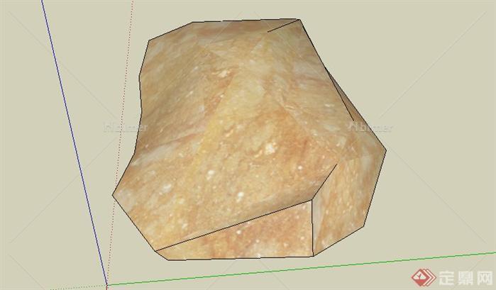 黄蜡石景观石SketchUp(SU)3D模型
