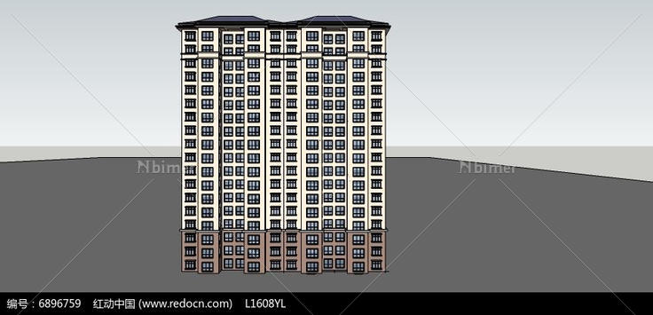 白色建筑高层模型