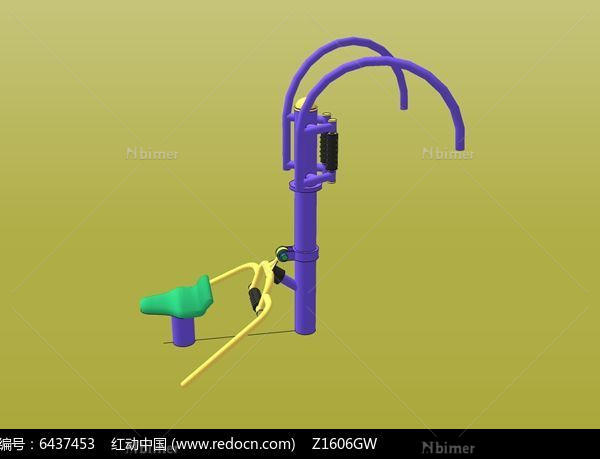 磨背运动器材模型