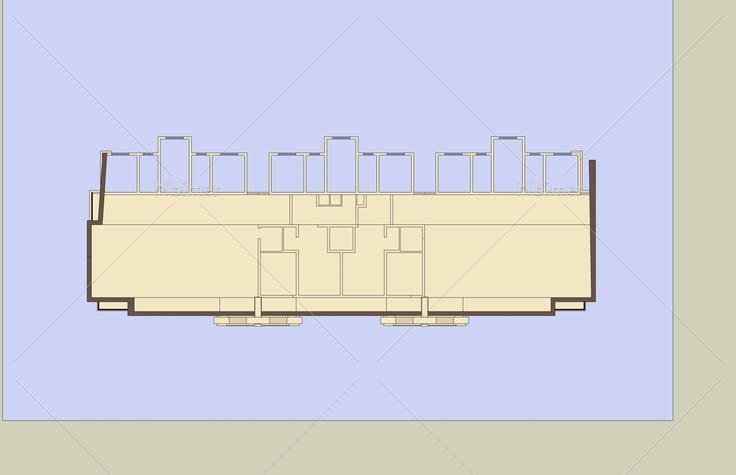 简欧风格多层住宅楼(46512)su模型下载