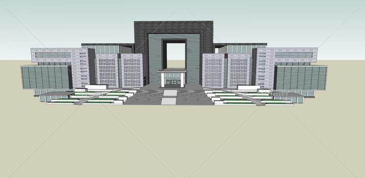 城市办公大楼(109601)su模型下载