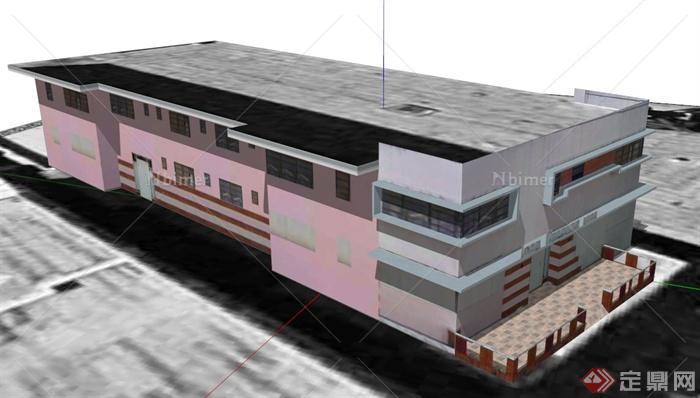 某工业楼建筑设计SU模型