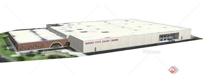 某国家会议中心建筑设计SU模型