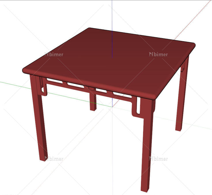 中式方桌图片室内设计免费下载_格式:skp_大小:9