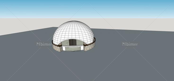 展览馆(70009)su模型下载