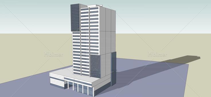 现代高层办公楼(52334)su模型下载