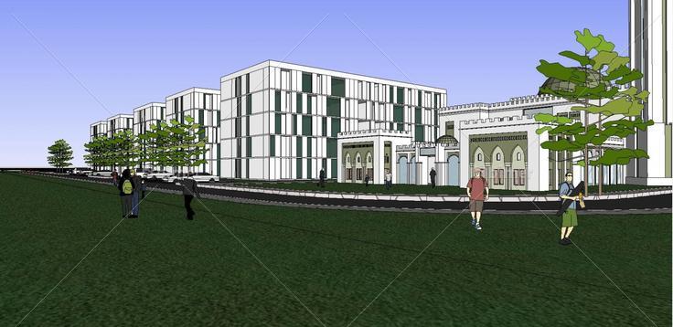 利比亚某城市综合体项目SketchUp模型(140182)su